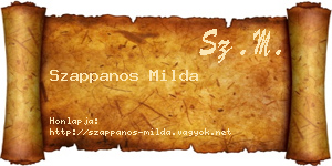 Szappanos Milda névjegykártya